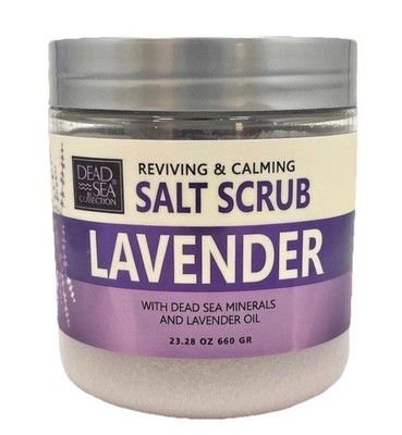 Dead Sea Collection Lavender Mineral Salt Scrub 23.28 oz Exfoliating Glow