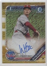 2019 Bowman Chrome Prospect Gold Shimmer Refractor 22/50 Will Stewart Auto 8kv