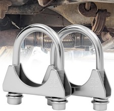 1.5" OD U-Bolt Muffler Exhaust Clamp, Saddle Style for 1. Size: 1.5 OD 38 mm