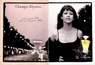 1990s   GUERLAIN CHAMMPS ELYSEES print ad   Fashion Style 1996  ADS.23