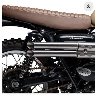 Slash Cut Shotgun Slip On Exhaust for Triumph Street Scrambler & Scrambler 900