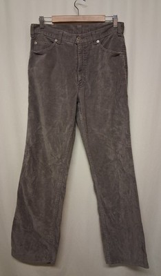 Levi's Vintage 501 Movin On 1989 Made in USA Gray Corduroy Pant 33''/31''