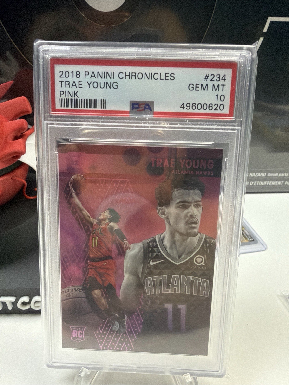 Trae Young Rookie 2018 Panini Chronicles Essentials Pink #234 PSA 10