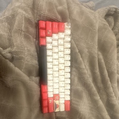 Royal Kludge RK61 Mechanical Keyboard Wireless Bluetooth Red White Black