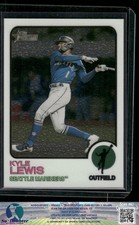 2022 Topps Heritage #261 Kyle Lewis Chrome SN /999 Mariners 9.1G