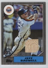 2022 Series 1 1987 Topps Baseball Relics Black /199 Jeff Bagwell HOF 1tk4