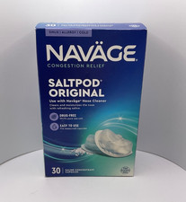 Navage Saltpod Original 30 Saline Concentrate Capsules - New  Sealed Exp 5/29