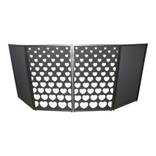 ProX XF-SHEARTSQ1X2 2 Stepped Hearts Facade Enhancement Scrims-White on Black
