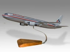 Boeing 767-300ER American Airlines Desk Wood Airplane Model Small Scale 1/150