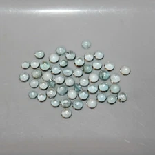 Aquamarine 2mm, 3mm, 4mm, 5mm, 6mm Cabochon Round Loose Gemstone(s)
