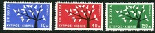 Cyprus Kibris Kypern 1962 1963 Europa Scott #219-221, SG 224-226 Mint NH