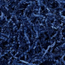 1 LB Dark Blue Crinkle Paper Shred Filler for Basket Filling and Gift Wrapping