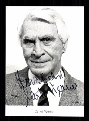 Carlos Werner Autogrammkarte Original Signiert # BC 206655
