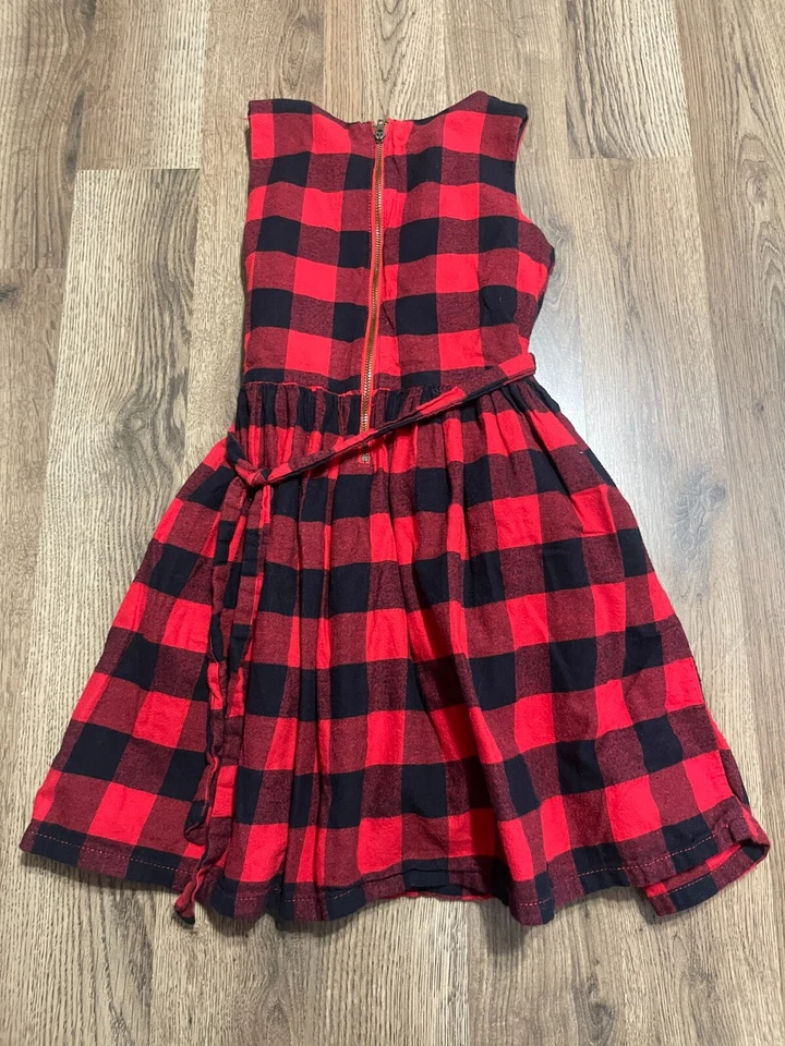 Carter's 连衣裙,女孩 6 码,黑色红色,布法罗,无袖 — 第 2/4 张图片