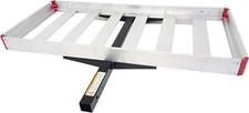MaxxHaul 70422 48" x 21" Hitch Mount Compact Cargo Carrier 500lb Load Capacity