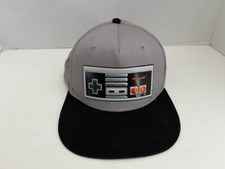 Nintendo Retro NES Rubber Controller Snapback Hat 2019 Grey/Black