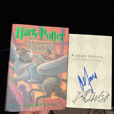 Daniel Radcliffe & Alfonso Cuaron Signed Harry Potter Prisoner Azkaban Book HC