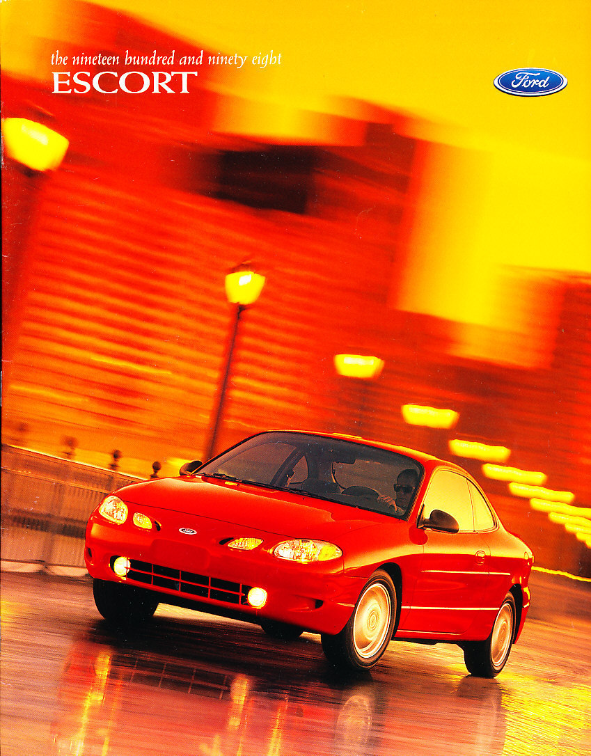 1998 Ford Escort and ZX2 22-page Original Sales Brochure 1998 Ford Escort and ZX2 22-page Original Sales Brochure