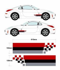 Nissan Nismo Broken Stripe Set - 350z Skyline GTR S14 R34 Car Decal Graphic