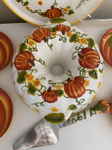 TEMP-TATIONS Figural Pumpkin Bake & Serve Set Never Used 8 Pieces 2016 - Bild 7 von 16