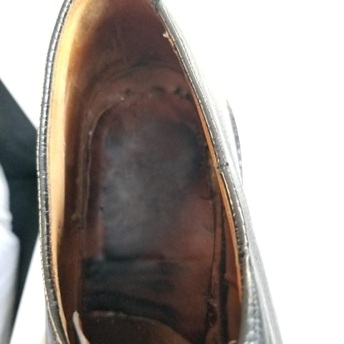 JOHNSTON MURPHY V Cleat Aristocraft Men\'s Oxford Black Shoes Size 10 E/C Vintage Johnston & Murphy C Black Dress Shoes for Men for sale | eBay main image 3