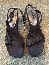 Black strappy dress sandals - size 6.5