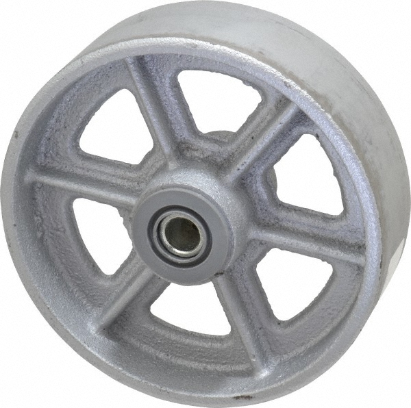 Albion 6 Inch Diameter x 2 Inch Wide, Cast Iron Caster Wheel 1,400 Lb
