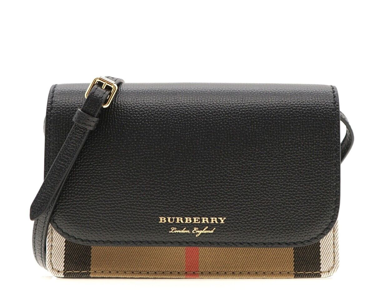Burberry Crossbody Hampshire House Check Derby black Burberry Crossbody Hampshire House Check Derby black
