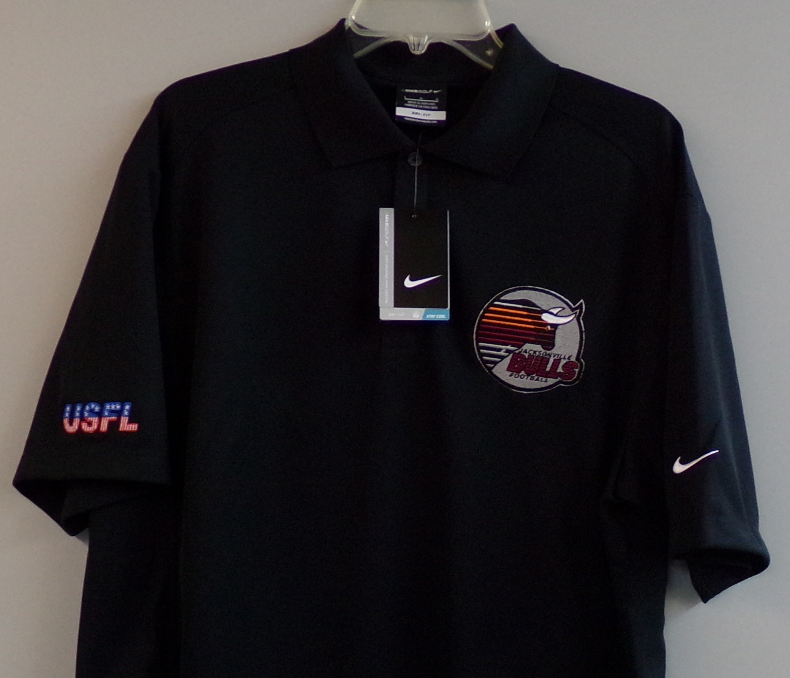 Jacksonville Bulls USFL Mens Nike Golf Polo Shirt XS-4XL, LT-4XLT Jaguars New