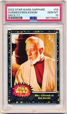 2022 Topps Star Wars Sapphire Alec Guinness as Ben Kenobi Onyx #59 (1/1) PSA 10
