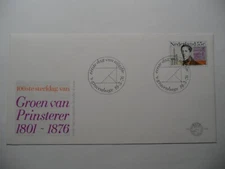 STAMPMART : NETHERLANDS 1976 GUILLAUME GROEN VAN PRINSTERER FIRST DAY COVER
