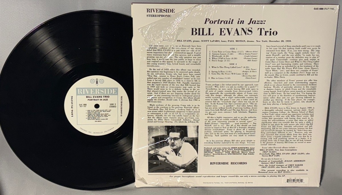 LP BILL EVANS Portrait In Jazz (Vinyl, 2011, OJC-088) NM/EX | eBay