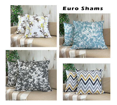 #ad Aiking Home Set of 2 26 x 26 inch Decorative Euro Pillow Shams $19.99