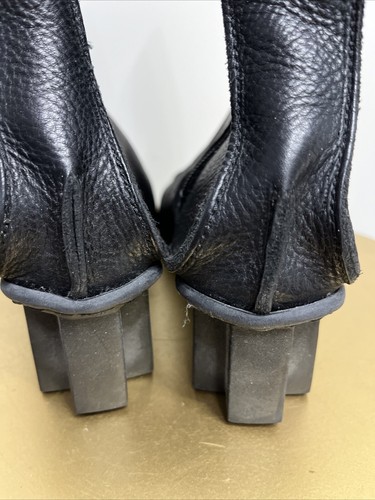 Trippen Leather Zip Up Boots Made In Germany Black Size EU 39 - Picture 5 of 10