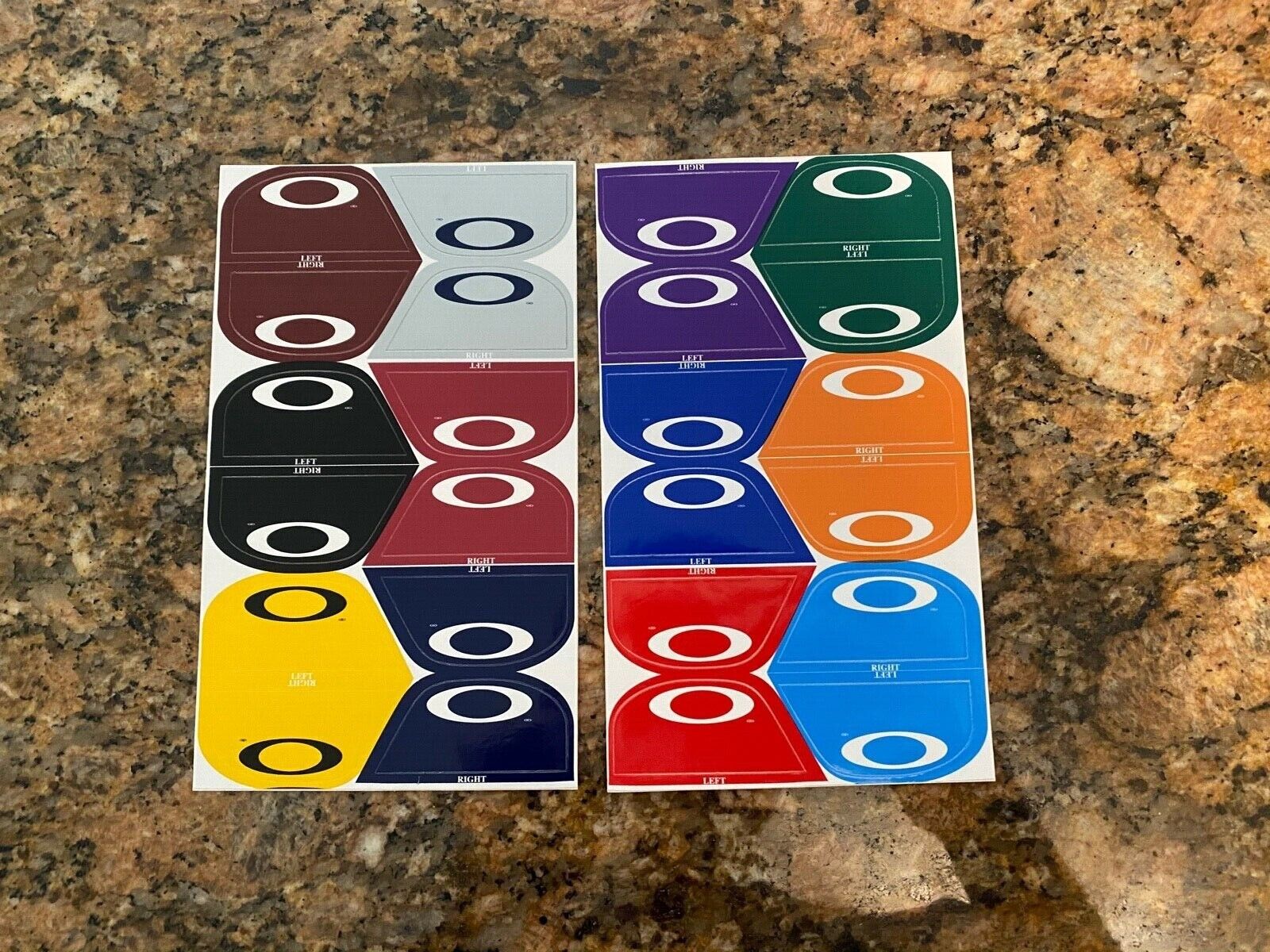 Oakley Prizm Gridiron Football Helmet Visor Eye Shield Stickers Tab Decals  VR-2 | eBay