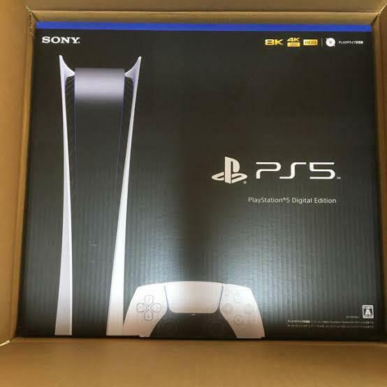 Sony PS5 Digital Edition Console - White (Japanese Version) for 