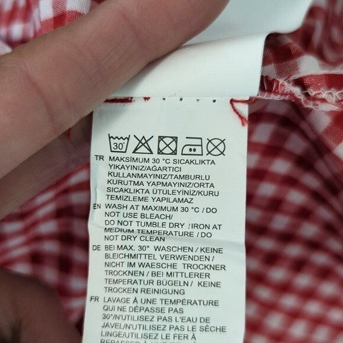 NEW Trendyol Gingham Balloon Sleeve Dress Red White L summer valley preppy - Picture 8 of 8