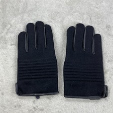 Calvin Klein Touchscreen Gloves Men Large Black Wool Fleece Lined Driving Winter