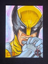 2025 Topps Chrome Deadpool Wolverine After Zircher Sketch Artist Auto 1/1