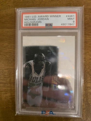 1991-92 Upper Deck - Award Winners Michael Jordan #AW1 Cool Card! PSA 9