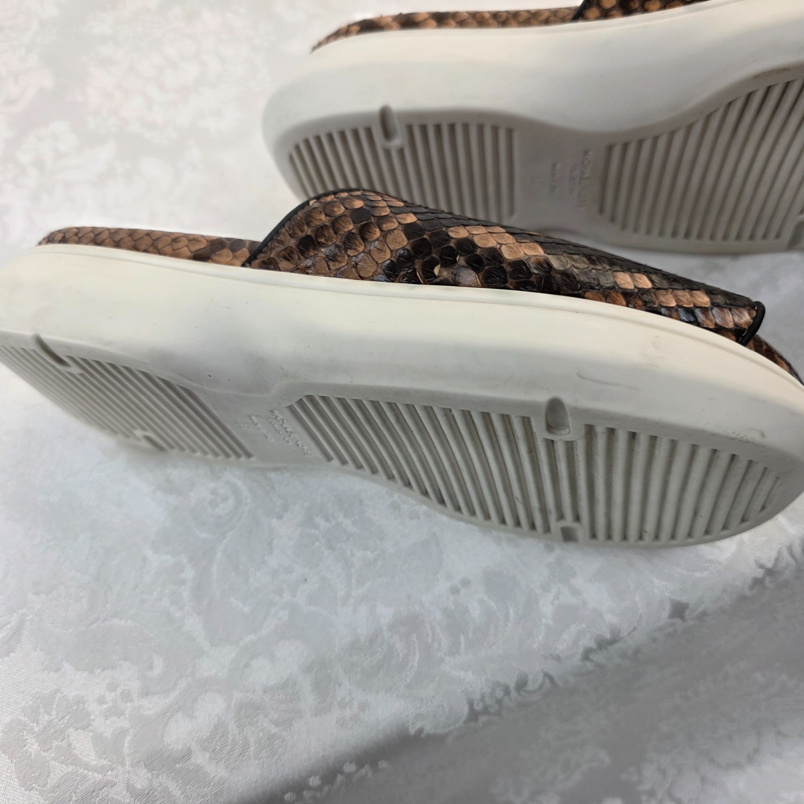 Michael Kors Genuine Python Slide Sandals Size 36… - image 9