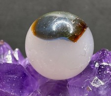 Vintage Vitro Agate Multi-Color Opal Patch Marble - .62" Good w/Fractures