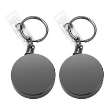 2 Pack Heavy Duty Retractable Badge Holder Reel,Metal ID Badge Holder with3393