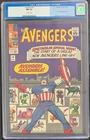 Avengers #16 Marvel Comics 1965 Captain America HIGH GRADE CGC 9.4