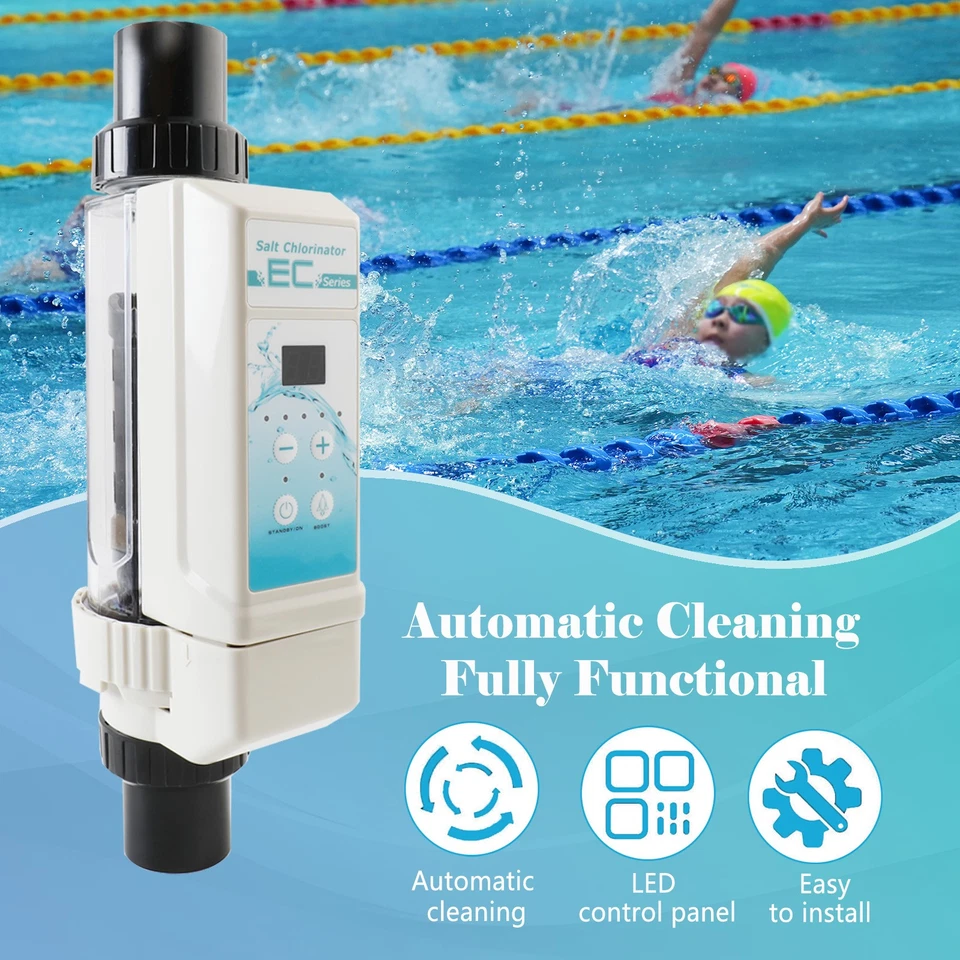 EC12 Salt Chlorine Generator System 15,000 Gal Saltwater Pool Chlorinator - Image 4 of 4