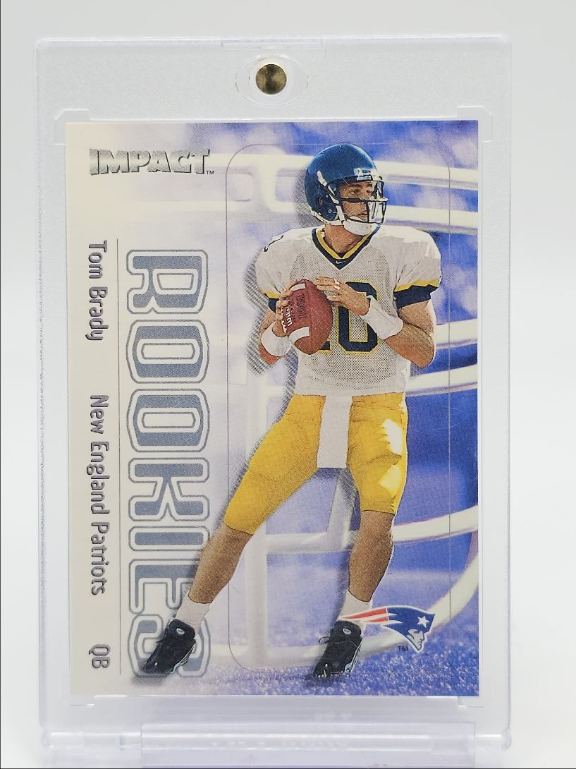 TOM BRADY 2000 FLEER IMPACT ROOKIES FOOTBALL PATRIOTS RC Q1228