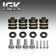 4PCS 12mm Brass Wheel Hex Hub Adapter - Extended Widened Counterweight