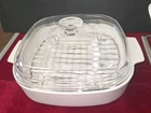 Vintage Corning Ware 10” Cooker Roasting Casserole Dish M-10-GR-B PYREX Lid