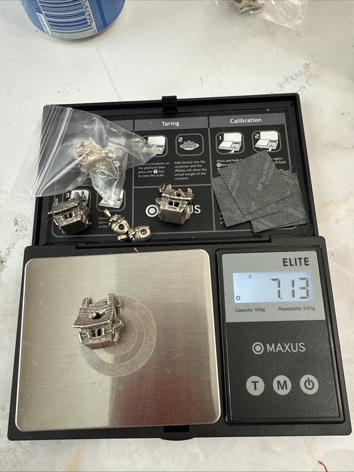 Haunted House OPENS Ghost Dangling Inside 925 Ste… - image 14