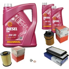 MAHLE Controllo Set 7 L MANNOL Diesel TDI 5W-30 Per Mazda 3 1.6 MZR-CD